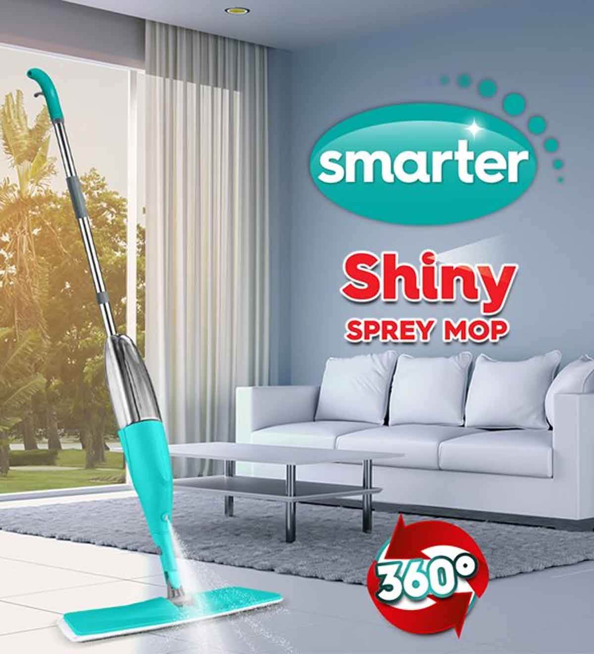Smarter – Shiny Sprey Mop Set